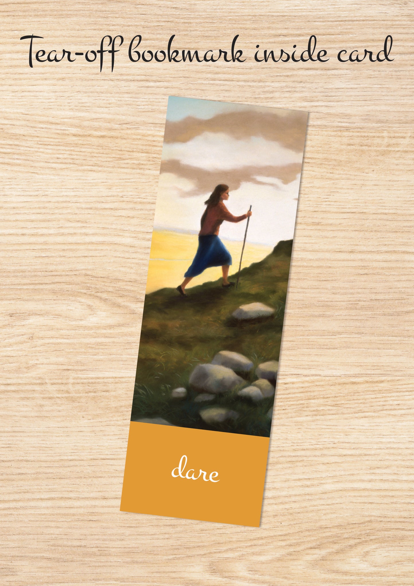 C1023 - Woman Climbing a Mountain