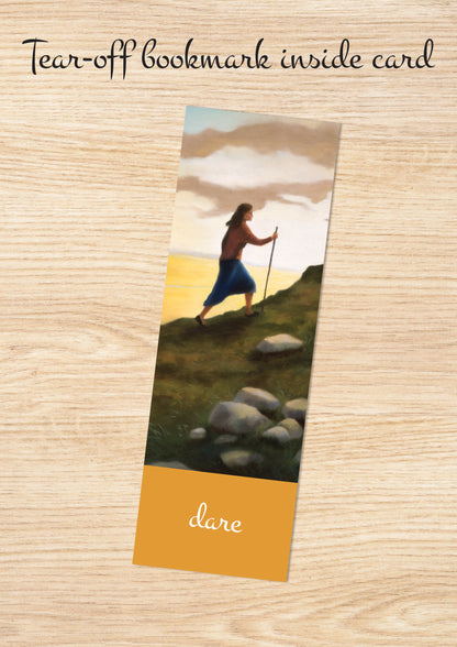 C1023 - Woman Climbing a Mountain