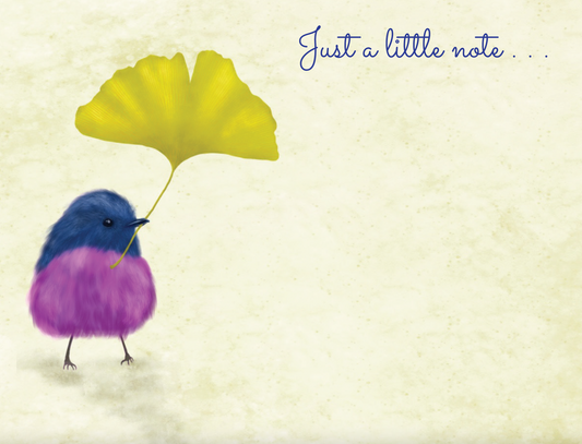 SN2211E Ginko Leaf Sticky Note