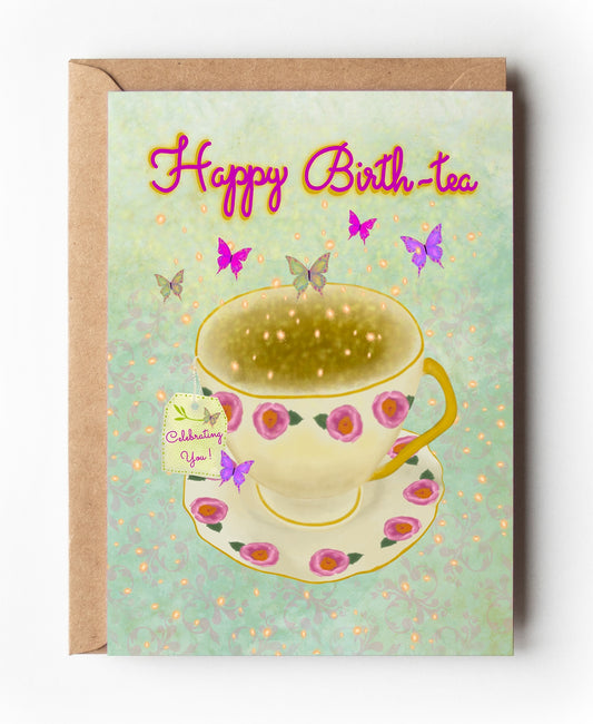 BD2211Z Happy Birth-tea Card