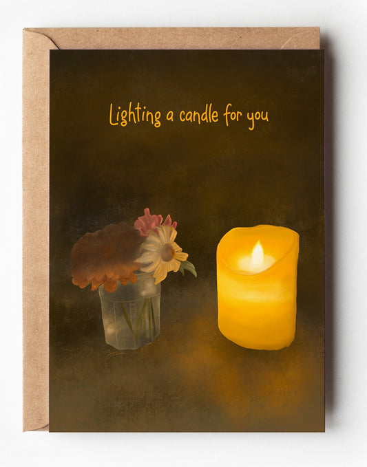 LG2211G Lighting a Candle Card