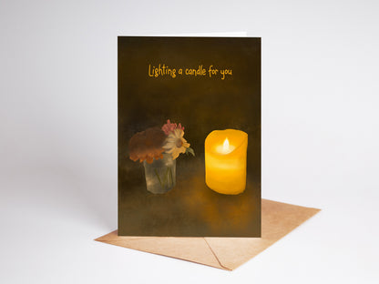 LG2211G Lighting a Candle Card