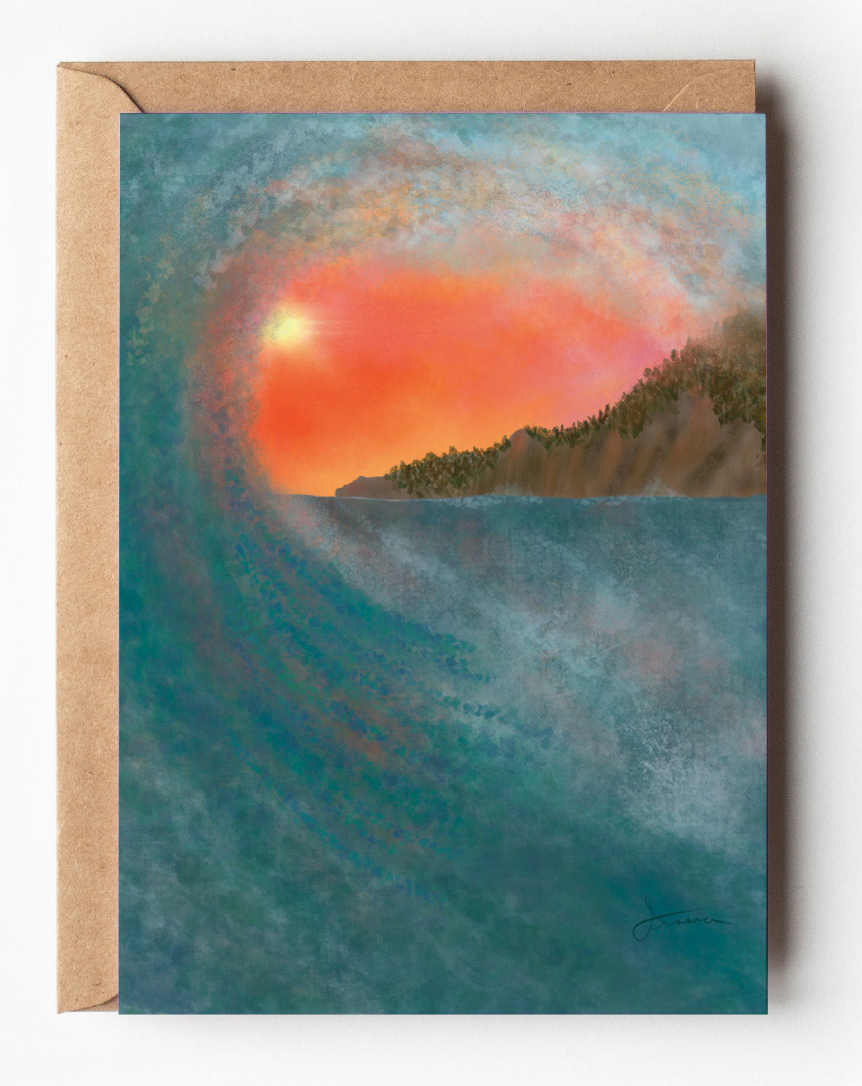 NM2211J Neahkahnie Sunset Card