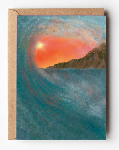 NM2211J Neahkahnie Sunset Card